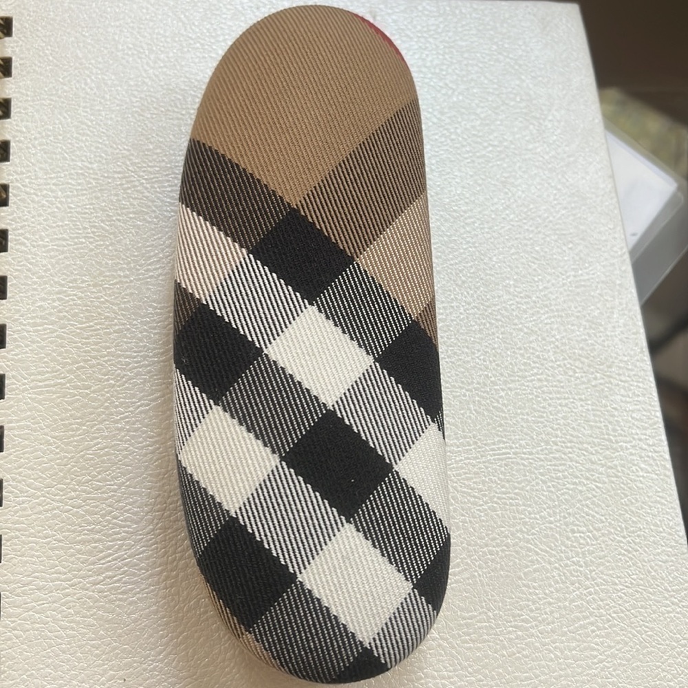 BURBERRY Nova Check Eyeglass Hard Case Made ITALY